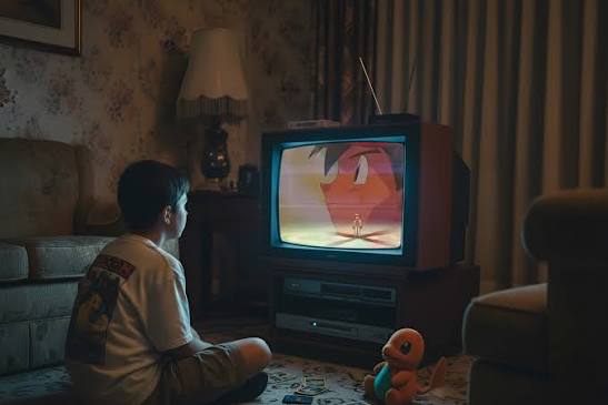 Niño viendo Pokémon con Ash en pantalla, ejemplo de cómo una franquicia crea recuerdos infantiles y relevo generacional